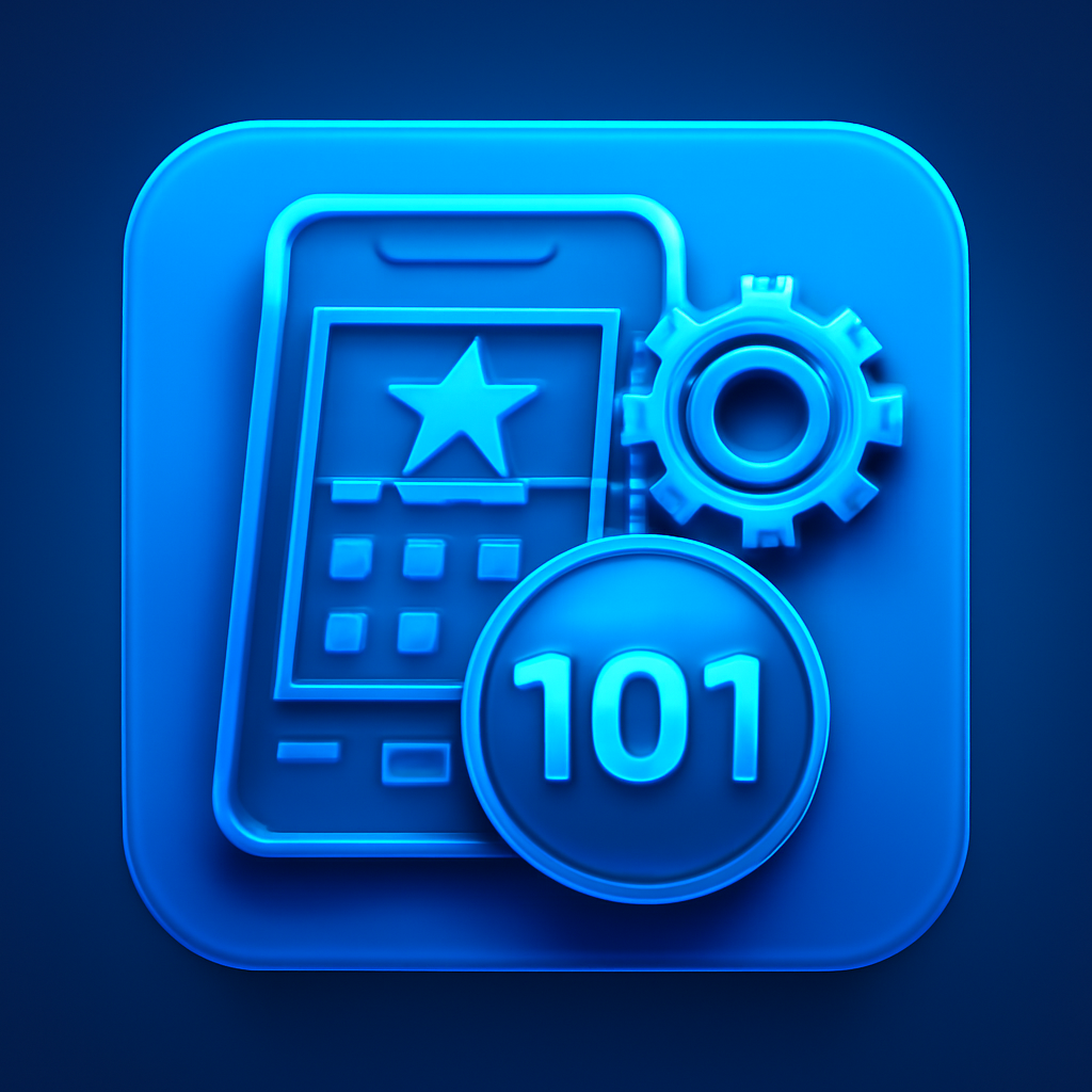 Icon representing the guide for installing the 101 Lottery APK.