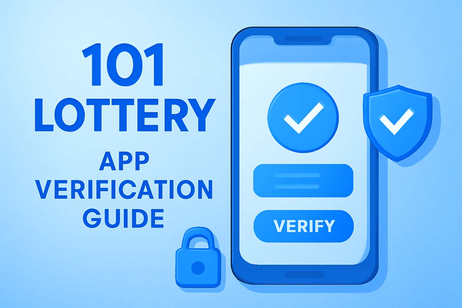 Image depicting the 101 Lottery App Verification Guide with futuristic aesthetics.