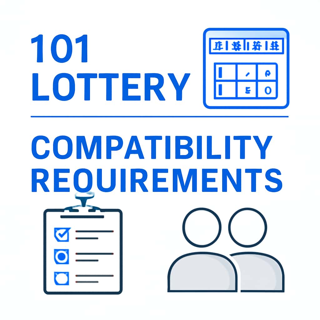 A diagram showing the installation steps for the 101 Lottery app.