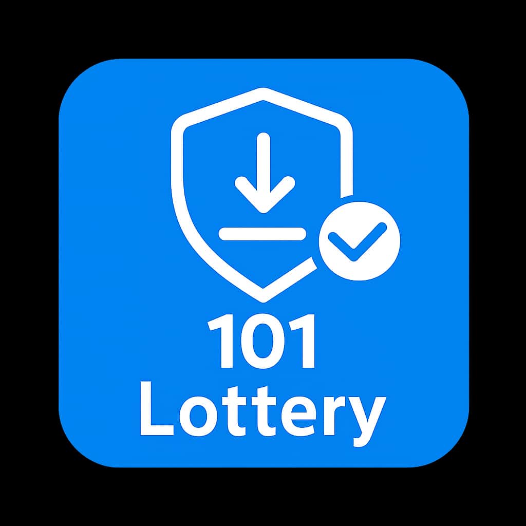 Icon representing download safety tips for the 101 Lottery.