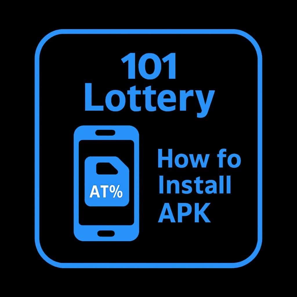 Icon representing the guide for installing the 101 Lottery APK.