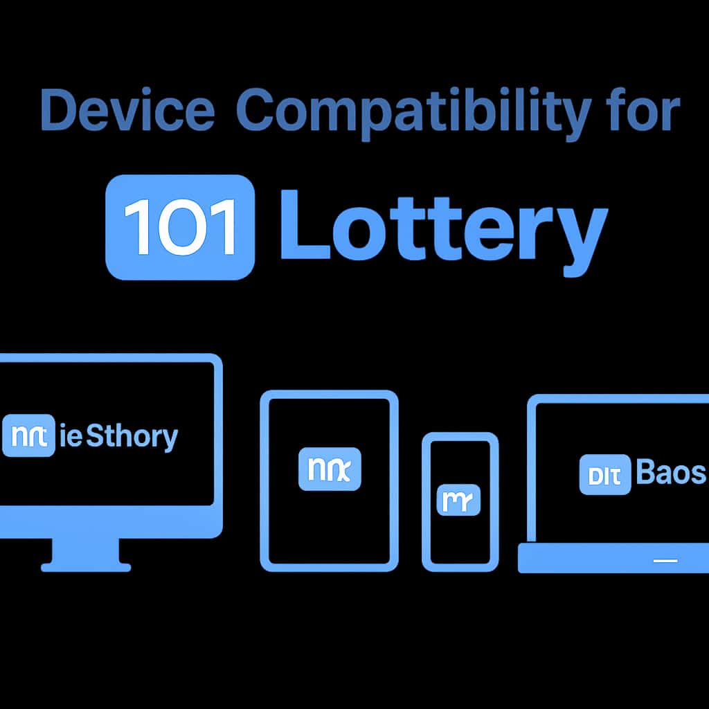 Illustration detailing Device Compatibility for 101 Lottery.