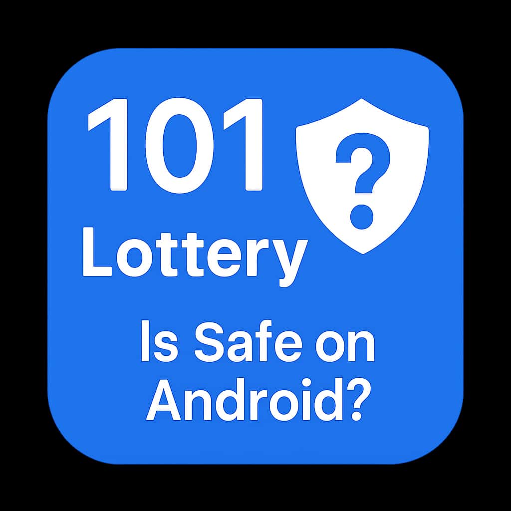 Badge representing the safety of the 101 Lottery app on Android.