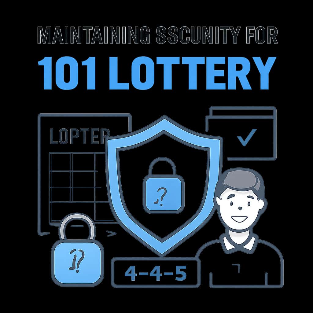 An illustration detailing the security measures for the 101 Lottery app.