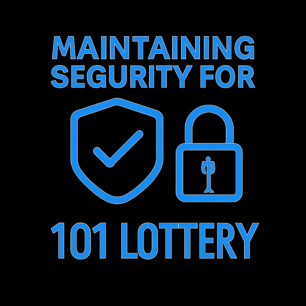An icon representing guidelines for securing the 101 Lottery application.