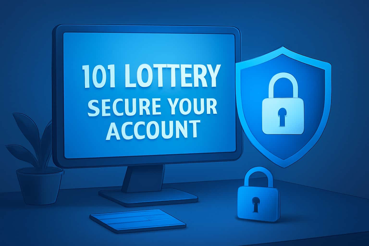 Informational graphic about securing a 101 Lottery account.