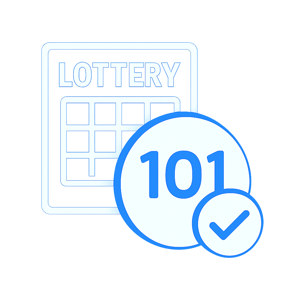 Icon representing the guide for installing the 101 Lottery APK.